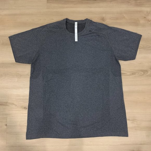 Lululemon Metal Vent Tech Short Sleeves T-Shirt Grey Size XXL Running Tee Crew - Picture 1 of 6